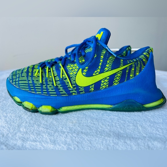 Nike Kids KD 8 GS 'Hyper Cobalt' Athletic Sneakers - Picture 3 of 13